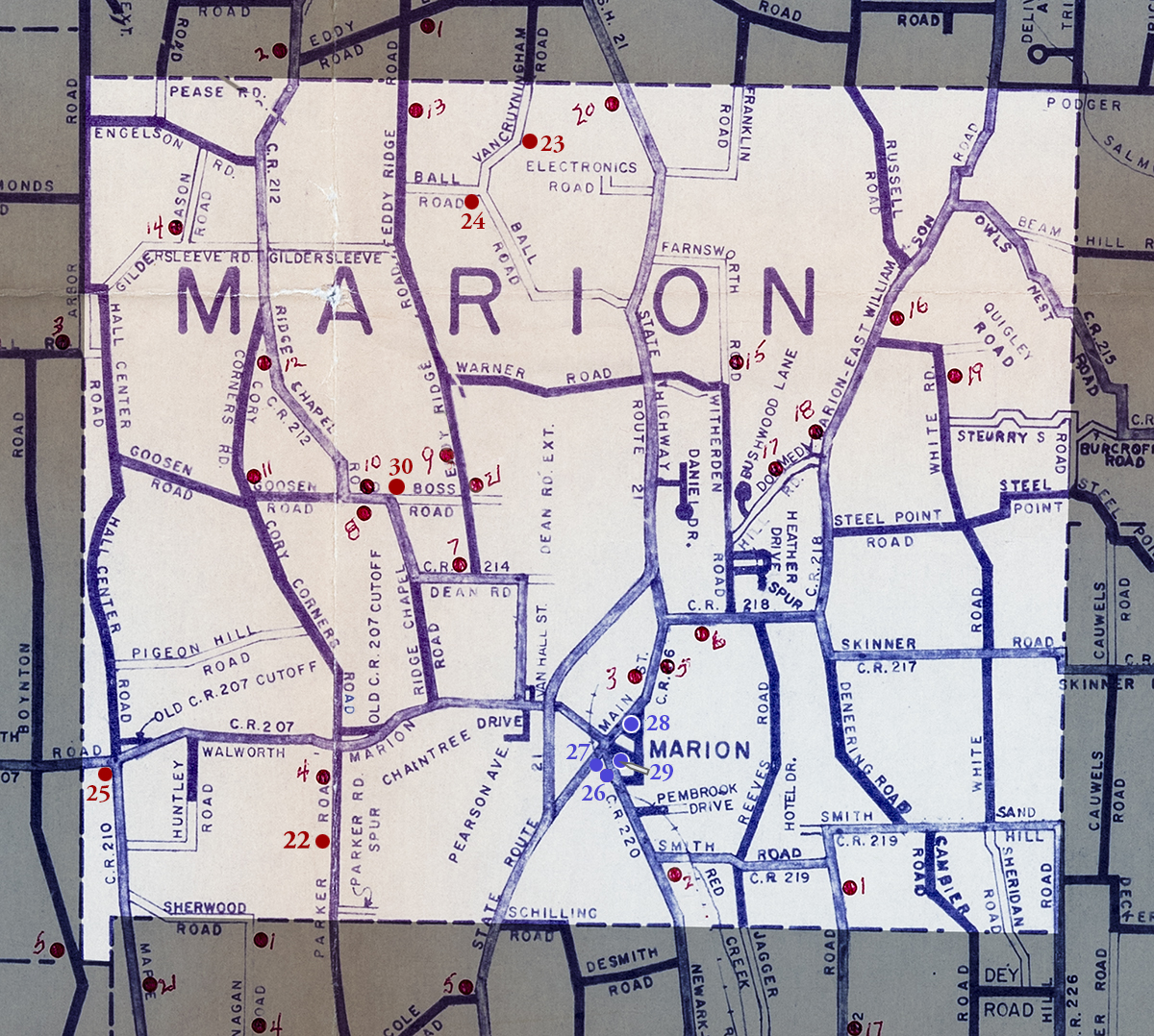 Town of Marion Map